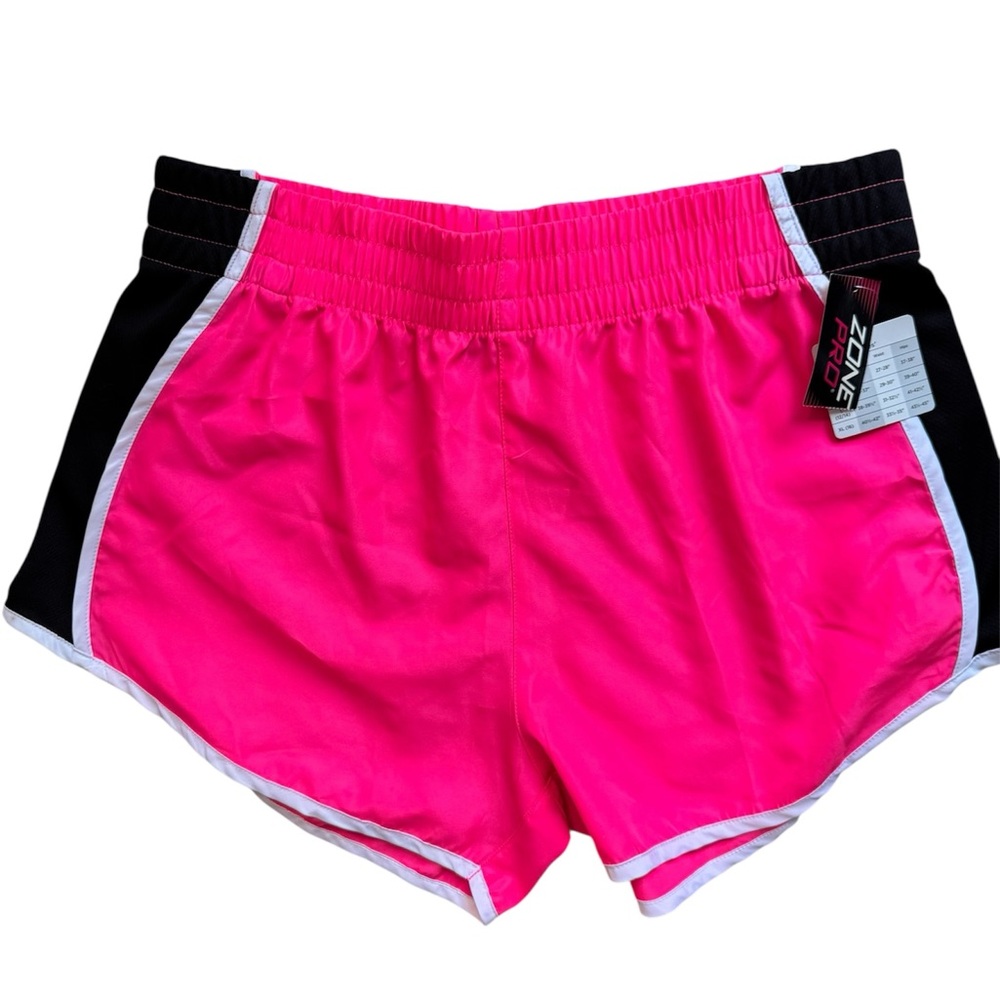 NWT Zone Pro Pink and Black Athletic Shorts sz Large